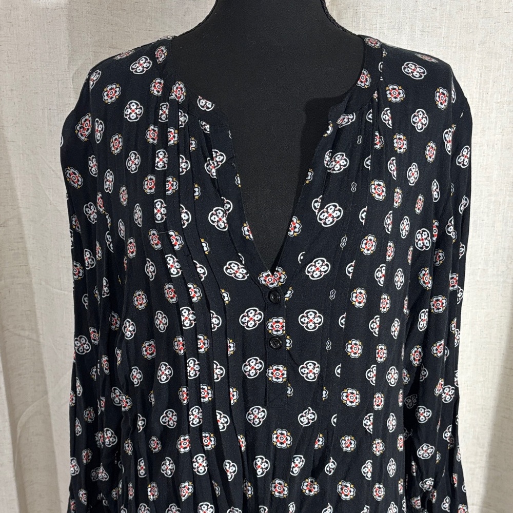 Old Navy Black Patterned Dress